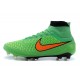 Crampons de Foot Nike Magista Obra FG ACC Homme Vert Orange