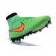 Crampons de Foot Nike Magista Obra FG ACC Homme Vert Orange