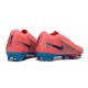 Chaussures Nike Mercurial Vapor XVI Elite FG Rose Bleu