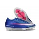 Chaussures Nike Mercurial Vapor XVI Elite FG Bleu Argent Rose