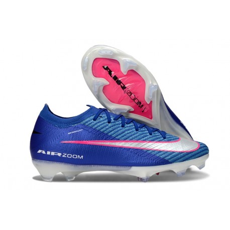 Chaussures Nike Mercurial Vapor XVI Elite FG Bleu Argent Rose