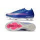 Chaussures Nike Mercurial Vapor XVI Elite FG Bleu Argent Rose