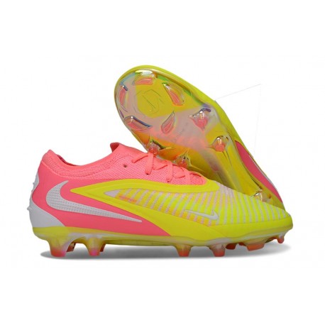 Nike Phantom 6 Low Elite FG Nouveau Jaune Rose