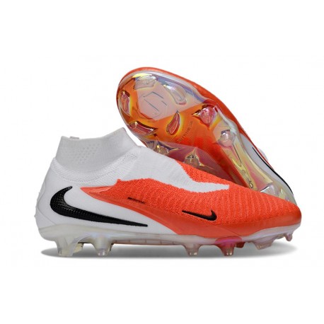 Chaussure de football Nike Phantom 6 High Elite FG Rouge Blanc