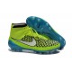 Crampons de Foot Nike Magista Obra FG ACC Homme Vert Bleu Blanc