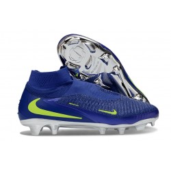 Chaussure de football Nike Phantom 6 High Elite FG Bleu Jaune