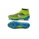 Crampons de Foot Nike Magista Obra FG ACC Homme Vert Bleu Blanc