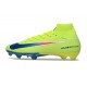 Crampons Nike Mercurial Superfly 10 Elite FG Limelight Volt Bleu