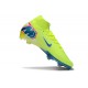 Crampons Nike Mercurial Superfly 10 Elite FG Limelight Volt Bleu