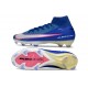 Crampons Nike Mercurial Superfly 10 Elite FG Bleu Blanc