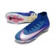 Crampons Nike Mercurial Superfly 10 Elite FG Bleu Blanc