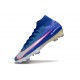 Crampons Nike Mercurial Superfly 10 Elite FG Bleu Blanc