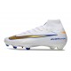 Crampons Nike Mercurial Superfly 10 Elite FG Blanc Or Bleu