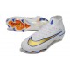 Crampons Nike Mercurial Superfly 10 Elite FG Blanc Or Bleu
