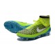 Crampons de Foot Nike Magista Obra FG ACC Homme Vert Bleu Blanc