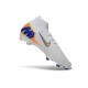 Crampons Nike Mercurial Superfly 10 Elite FG Blanc Or Bleu