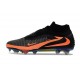 Chaussure de football Nike Phantom 6 High Elite FG Noir Orange