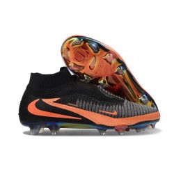 Chaussure de football Nike Phantom 6 High Elite FG Noir Orange