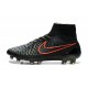 Crampons de Foot Nike Magista Obra FG ACC Homme Noir Rouge