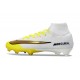 Nike Air Zoom Mercurial Superfly X Elite FG Blanc Jaune Or