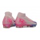Nike Air Zoom Mercurial Superfly X Elite FG Rose Bleu