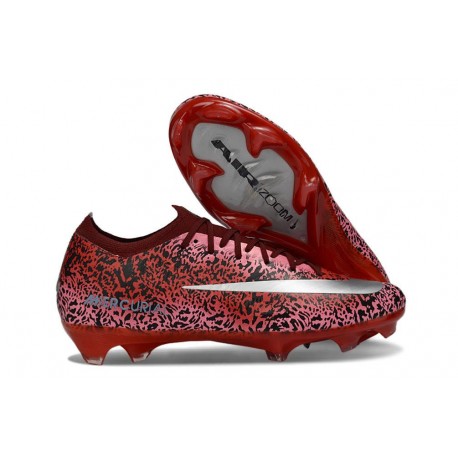 Chaussures Nike Mercurial Vapor XVI Elite FG Rouge Argent