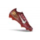 Chaussures Nike Mercurial Vapor XVI Elite FG Rouge Argent