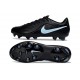 Crampons de Foot Nike Tiempo Maestro Elite FG Noir Bleu Glacé