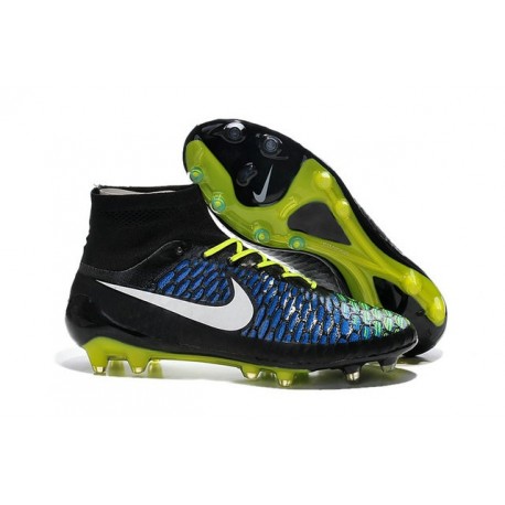 Crampons de Foot Nike Magista Obra FG ACC Homme Bleu Noir