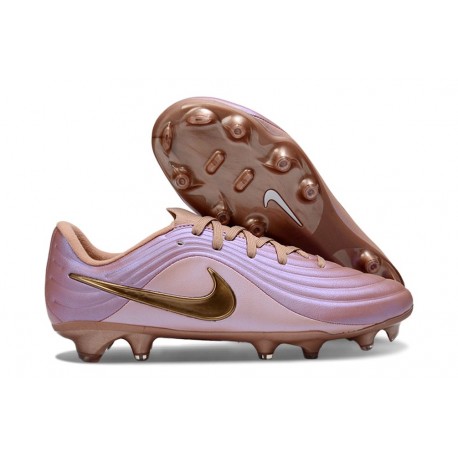 Crampons Nike Tiempo Maestro Elite LE FG Bronze Rouge Mét Or Rose Mét