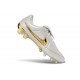 Crampons de Foot Nike Tiempo SE Elite FG Blanc Or