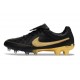 Crampons de Foot Nike Tiempo SE Elite FG Noir Or