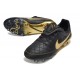Crampons de Foot Nike Tiempo SE Elite FG Noir Or