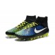 Crampons de Foot Nike Magista Obra FG ACC Homme Bleu Noir