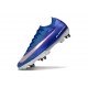 Nike Zoom Mercurial Vapor 16 Elite SG Pro Bleu Rapide Blanc