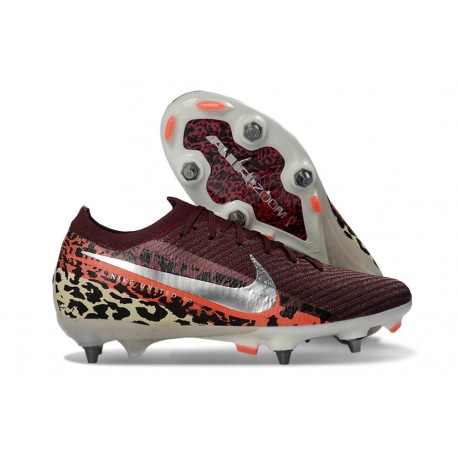 Nike Zoom Mercurial Vapor 16 Elite SG Pro United - Bordeaux Argent Métallisé Rouge Fossile