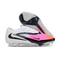 Chaussures Nike Phantom 6 L Elite FG Rose Blanc Noir
