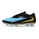 Chaussures Nike Phantom 6 L Elite FG Bleu Noir Or