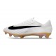 Chaussures Nike Mercurial Vapor XVII Elite FG Blanc Noir Or