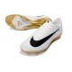 Chaussures Nike Mercurial Vapor XVII Elite FG Blanc Noir Or