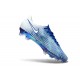 Chaussures Nike Mercurial Vapor XVII Elite FG Bleu Blanc Argent