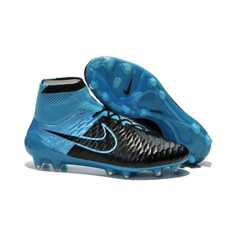 Chaussette Sport Nouvelle Nike Magista Obra FG Cuir Noir Bleu