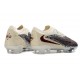 Chaussures Nike Phantom 6 L Elite FG Crème Bordeaux Rouge