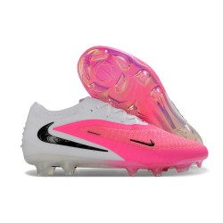 Chaussures Nike Phantom 6 L Elite FG Rose Blanc Noir