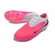 Chaussures Nike Phantom 6 L Elite FG Rose Blanc Noir