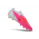 Chaussures Nike Phantom 6 L Elite FG Rose Blanc Noir