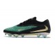 Chaussures Nike Phantom 6 L Elite FG Vert Noir Argent