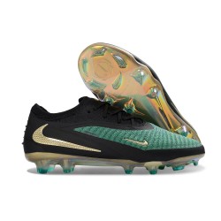 Chaussures Nike Phantom 6 L Elite FG Vert Noir Argent