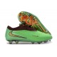 Chaussures Nike Phantom 6 L Elite FG Vert Or