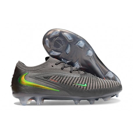 Chaussures Nike Phantom 6 L Elite FG Gris